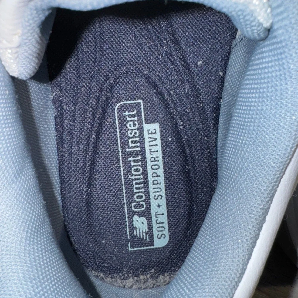 New Balance 608 Women's White Light Blue‎ Size 12 D WX608WB5